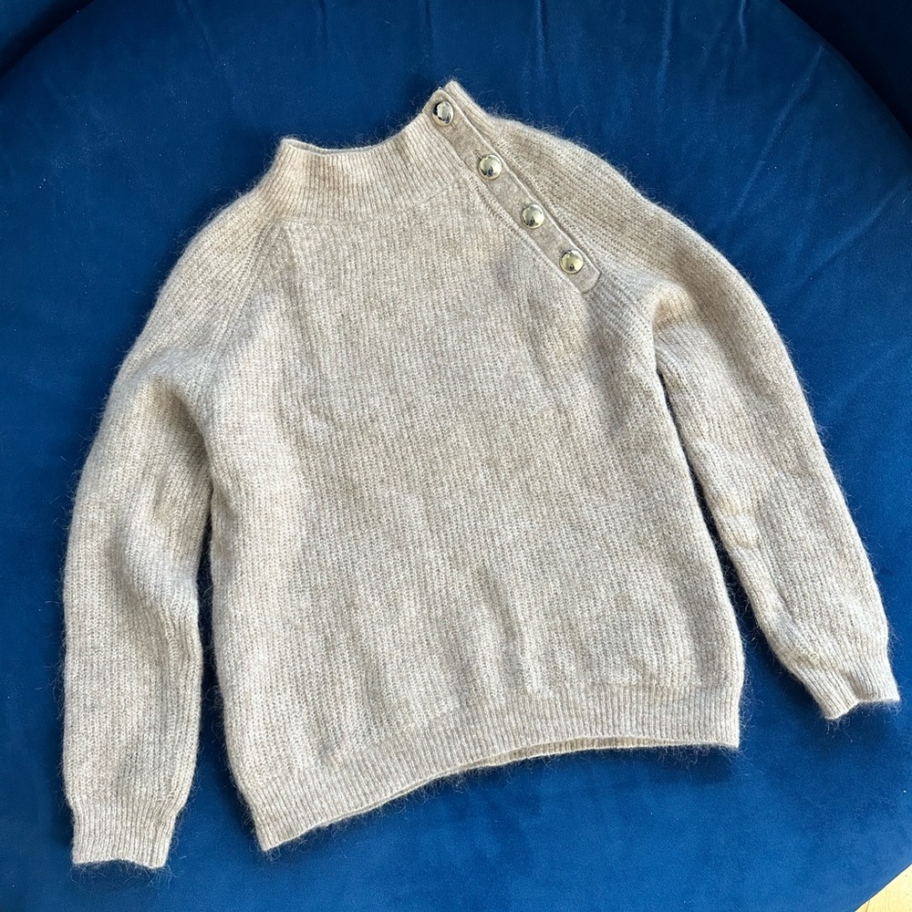 Sezane Trudy Sweater in Light Beige XS